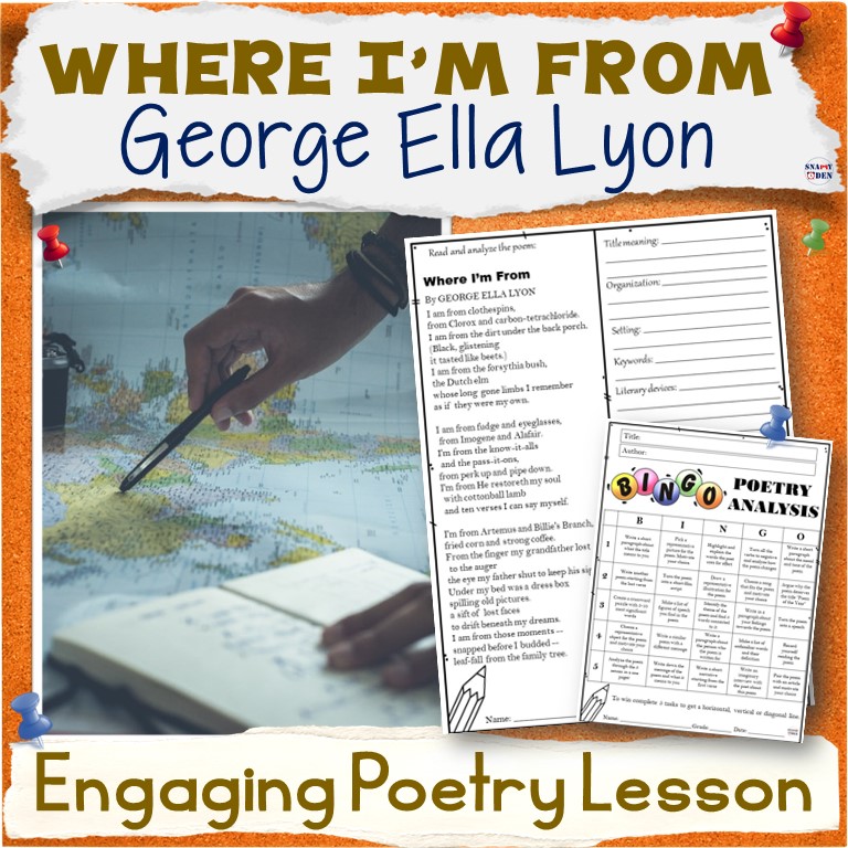 Where I'm From by Ella Lyon Poetry Mini Lesson Print and