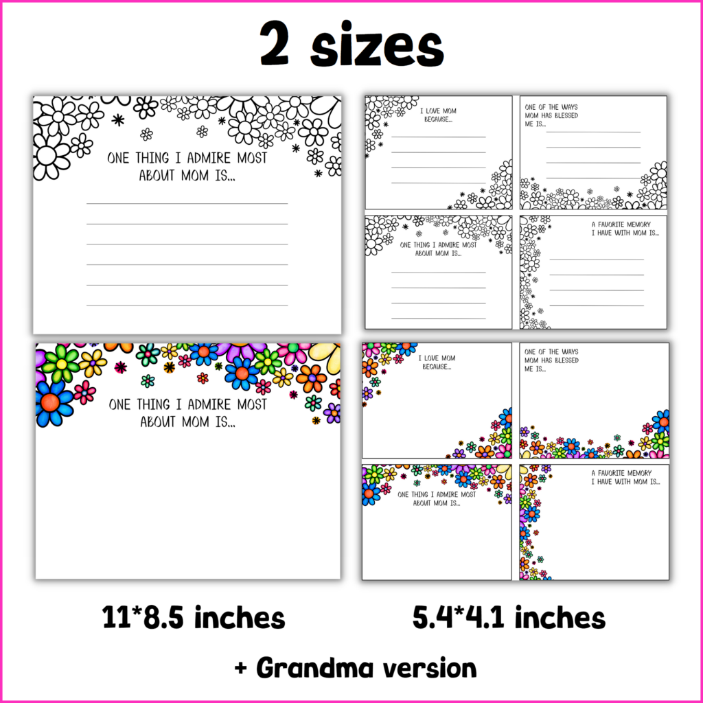 Mother's day cards | Mother's day Writing templates | For moms and ...