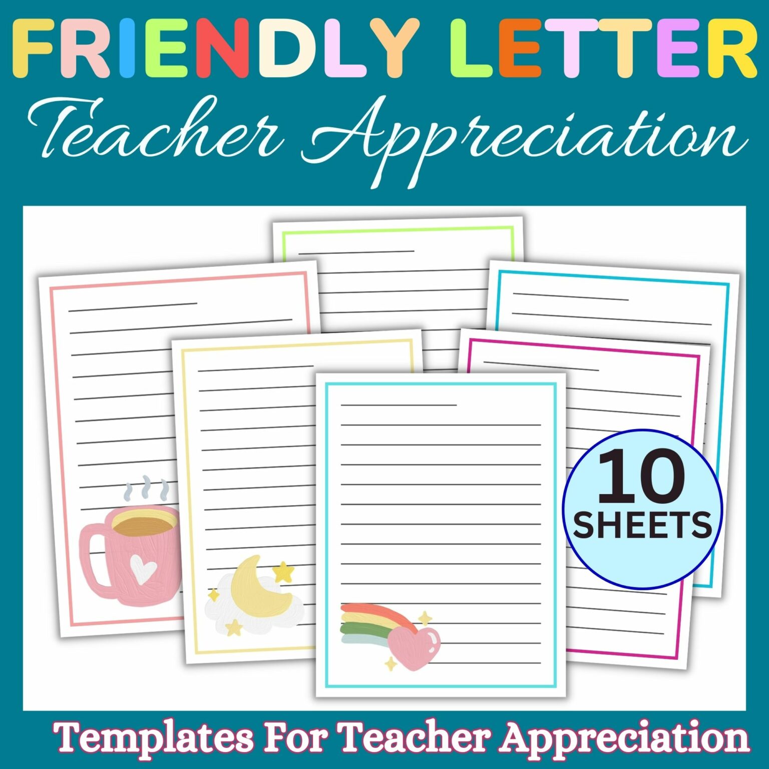 Teacher Appreciation | Friendly Letter Templates | End of the year ...