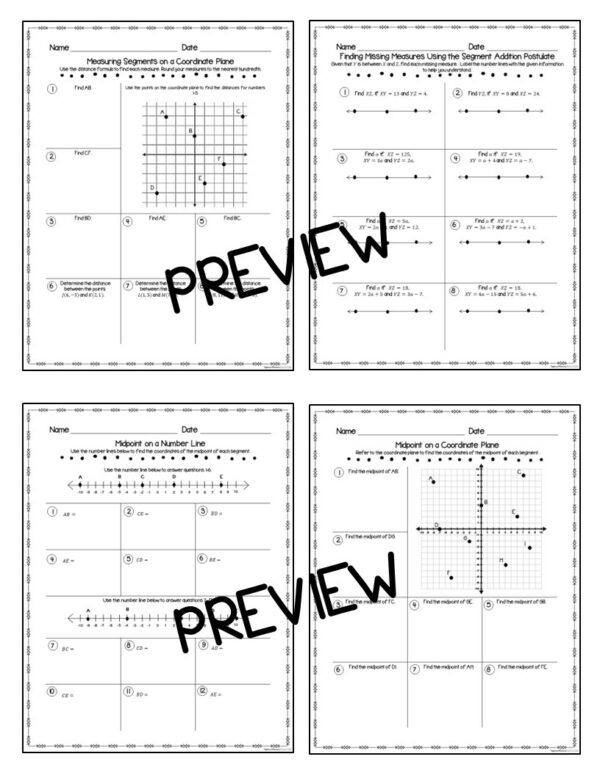 Geometry Student Practice Pages Bundle | Made By Teachers