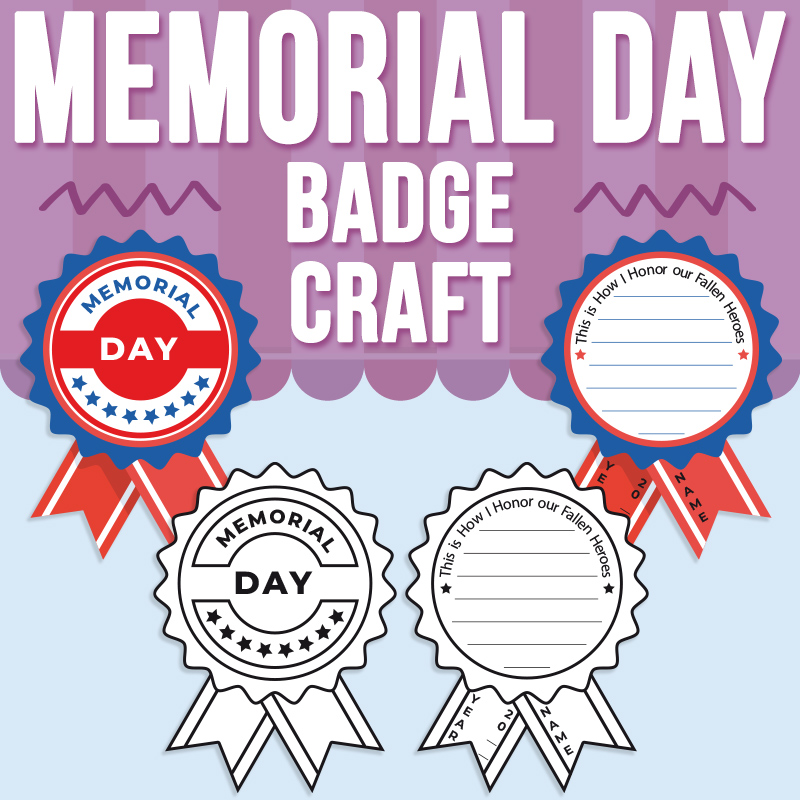 Memorial Day Badge Craft
