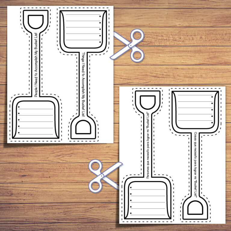 My School Bucket and Spade List Craft BUNDLE Made By Teachers