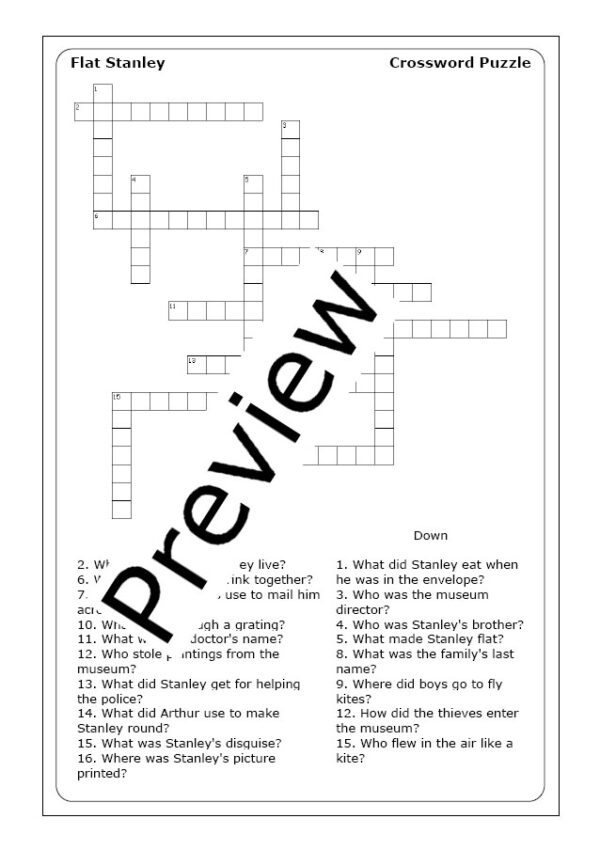 Jeff Brown &ldquo;Flat Stanley&rdquo; worksheets | Made By Teachers