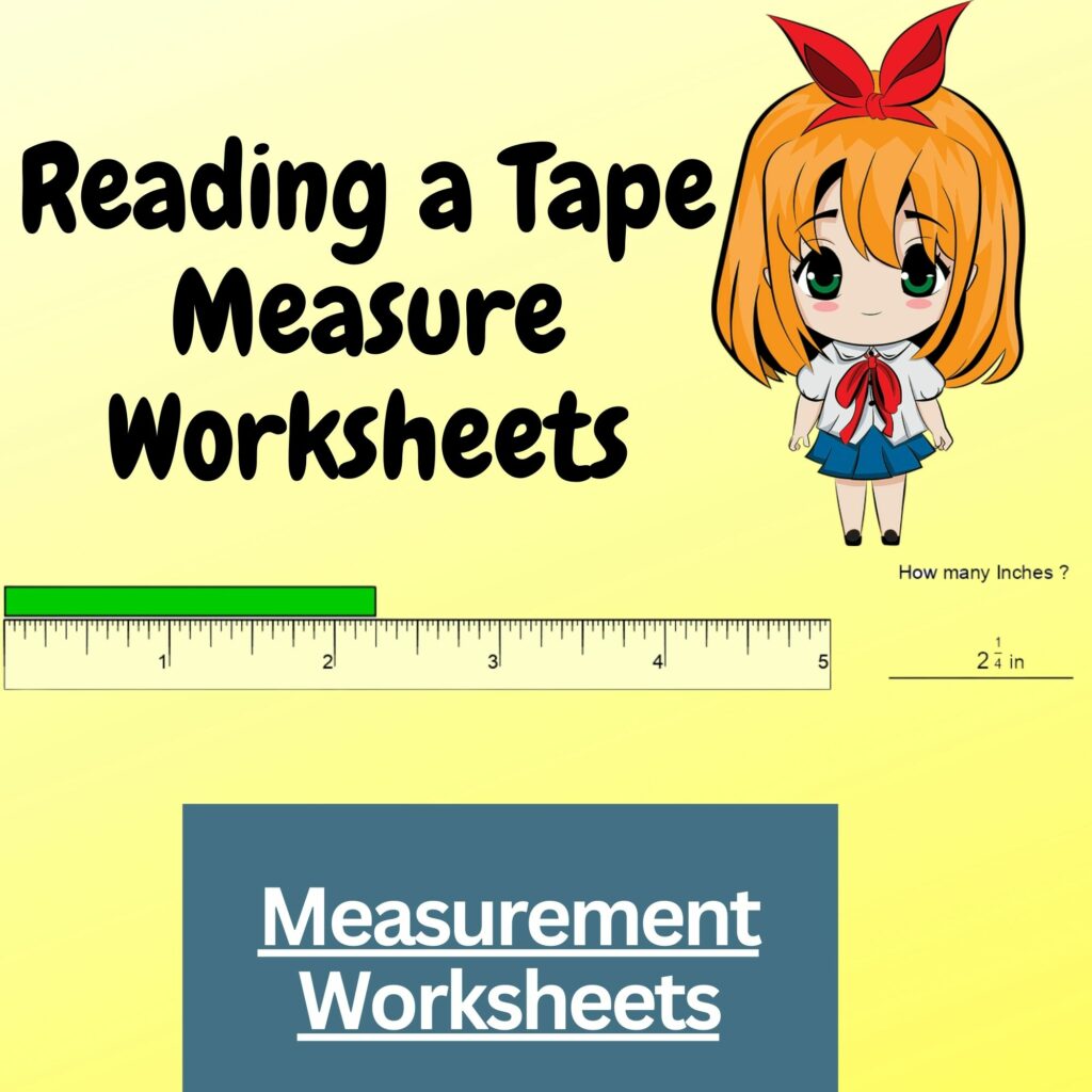Measurement Worksheets Reading a Tape Measure Worksheets Made By