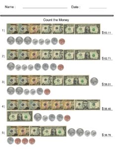 Money Worksheets - Counting United States Bills and Coins | Made By ...