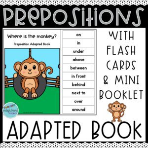 Zoo Prepositions Adapted Book Interactive Booklet Zoo Prepositions