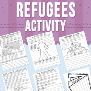Refugees Writing Activity, Venn Diagram, SEL and Cultural Awareness Craft
