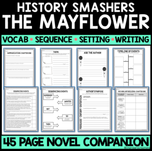 History Smashers The Mayflower Kate Messner Novel Activities - Made By ...