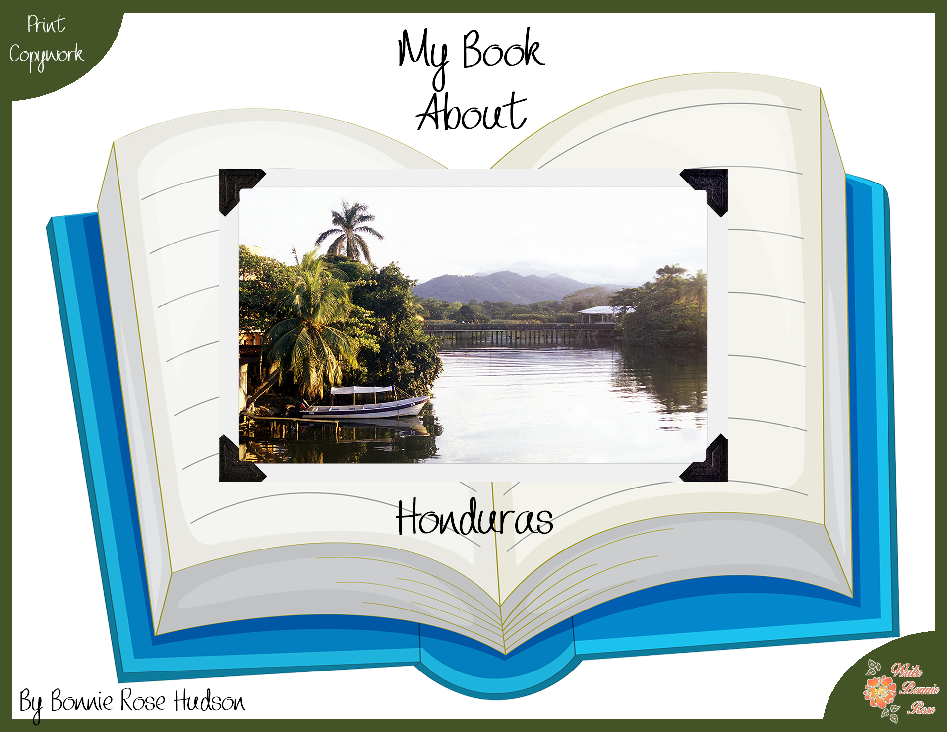 My Book About Honduras with Print Copywork