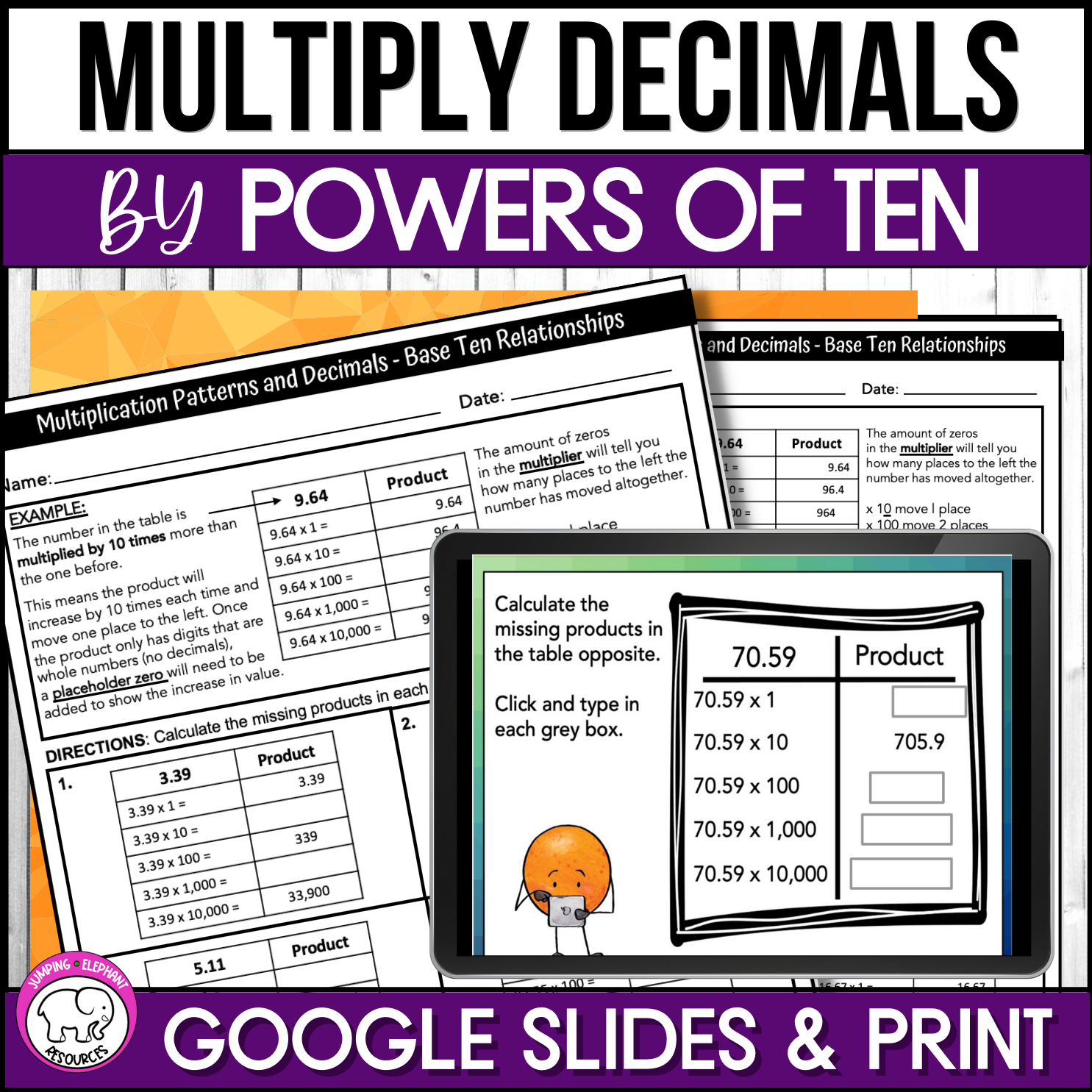 Freebie two step word problems with all four operations digital and