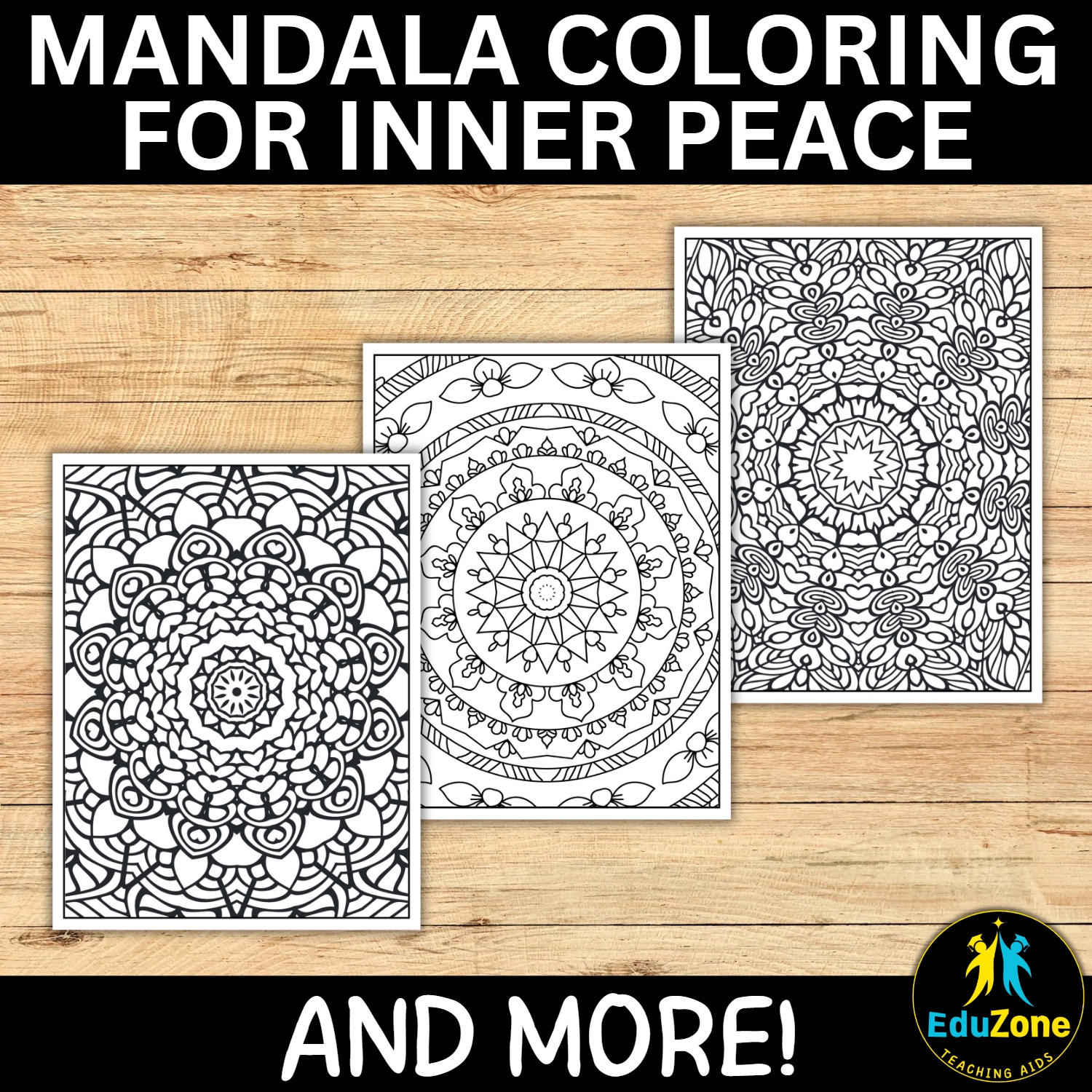 Printable Mandala Book: Mental Health, Wellness, Mindfulness, Self-Care ...