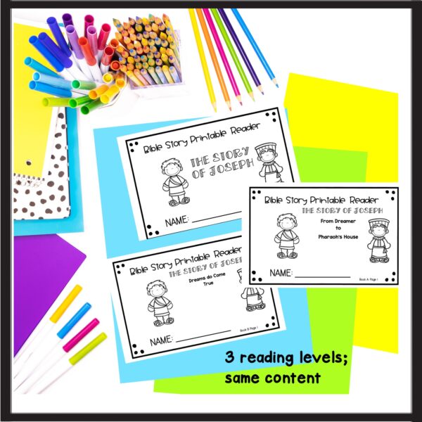 Joseph Mini Book Joseph and his coat of many colors Printable Bible mini-book - Made By ...