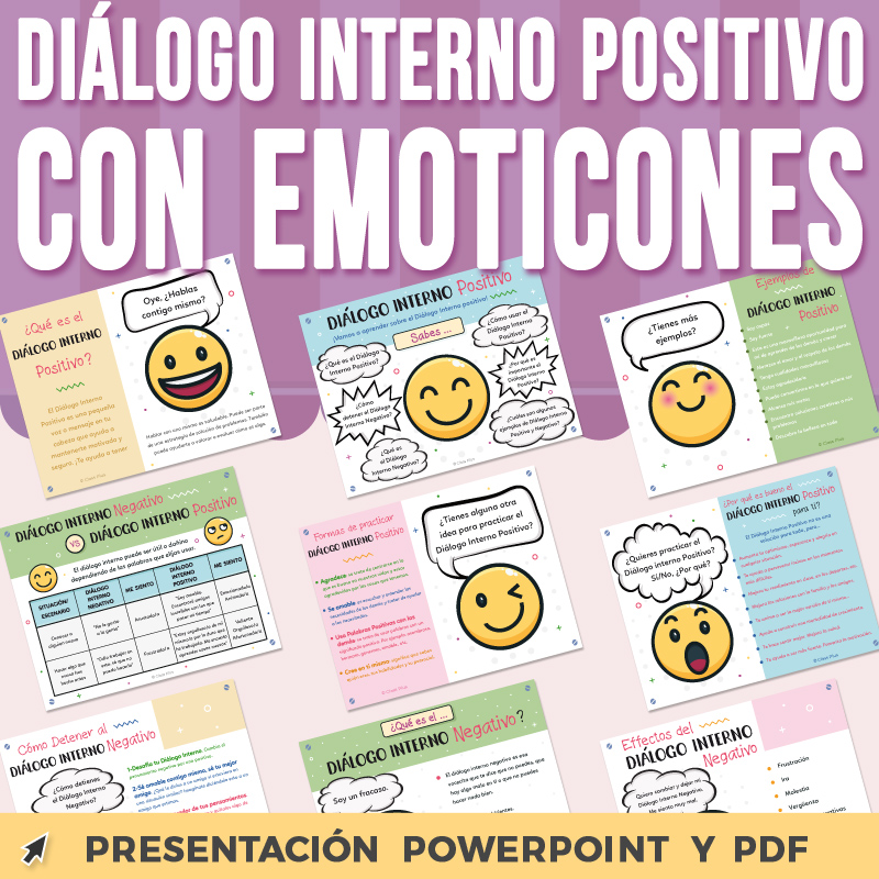 Diálogo Interno Positivo | Presentación PowerPoint con Emoticones