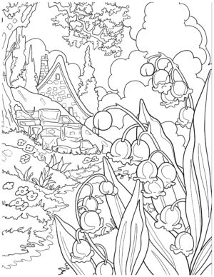 Explore Nature's Beauty with our Printable Landscape Coloring Pages ...