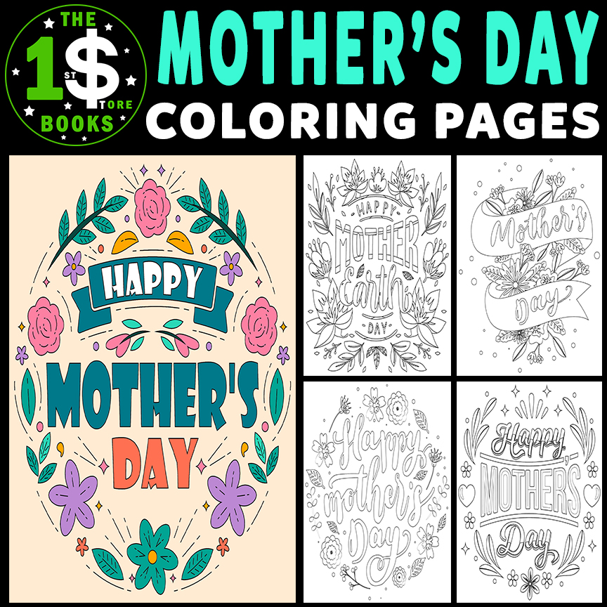 Mother’s Day Coloring Pages | 14 May Holiday Coloring Sheets