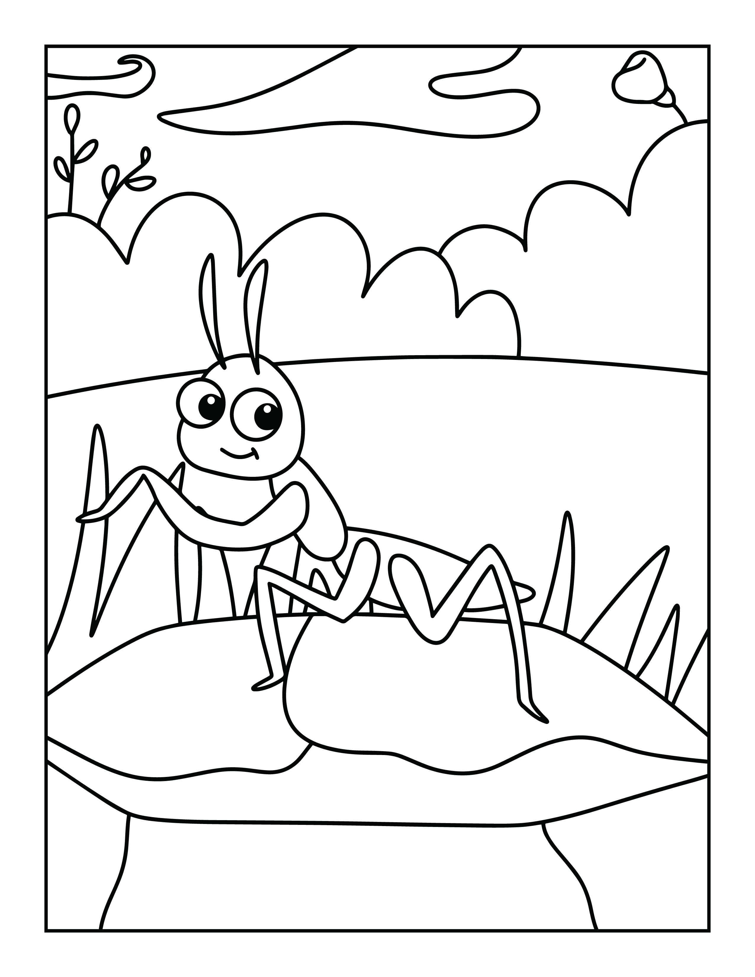 Buzzing with Fun Cute Bugs and Insects Coloring Pages Made By Teachers