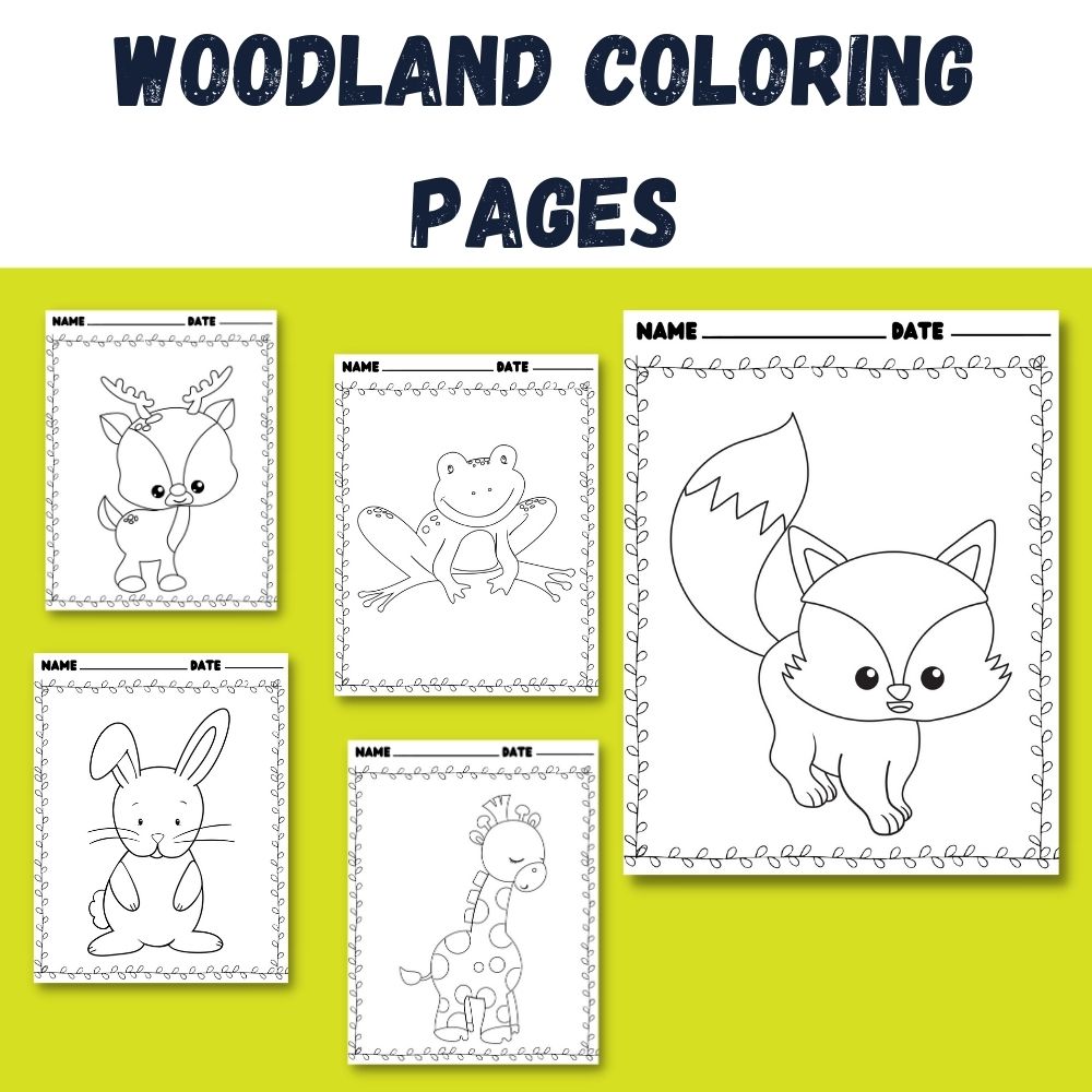 Woodland and forest Animal Themed Coloring Pages | Made By Teachers