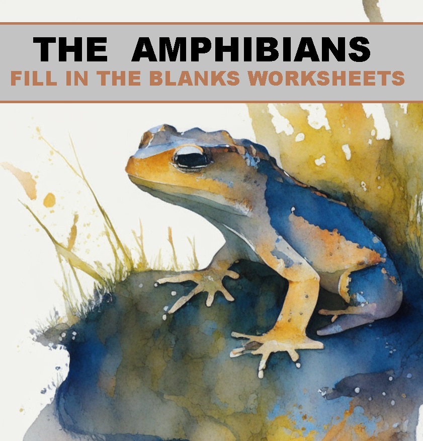 THE AMPHIBIANS - FILL IN THE BLANKS WORKSHEETS