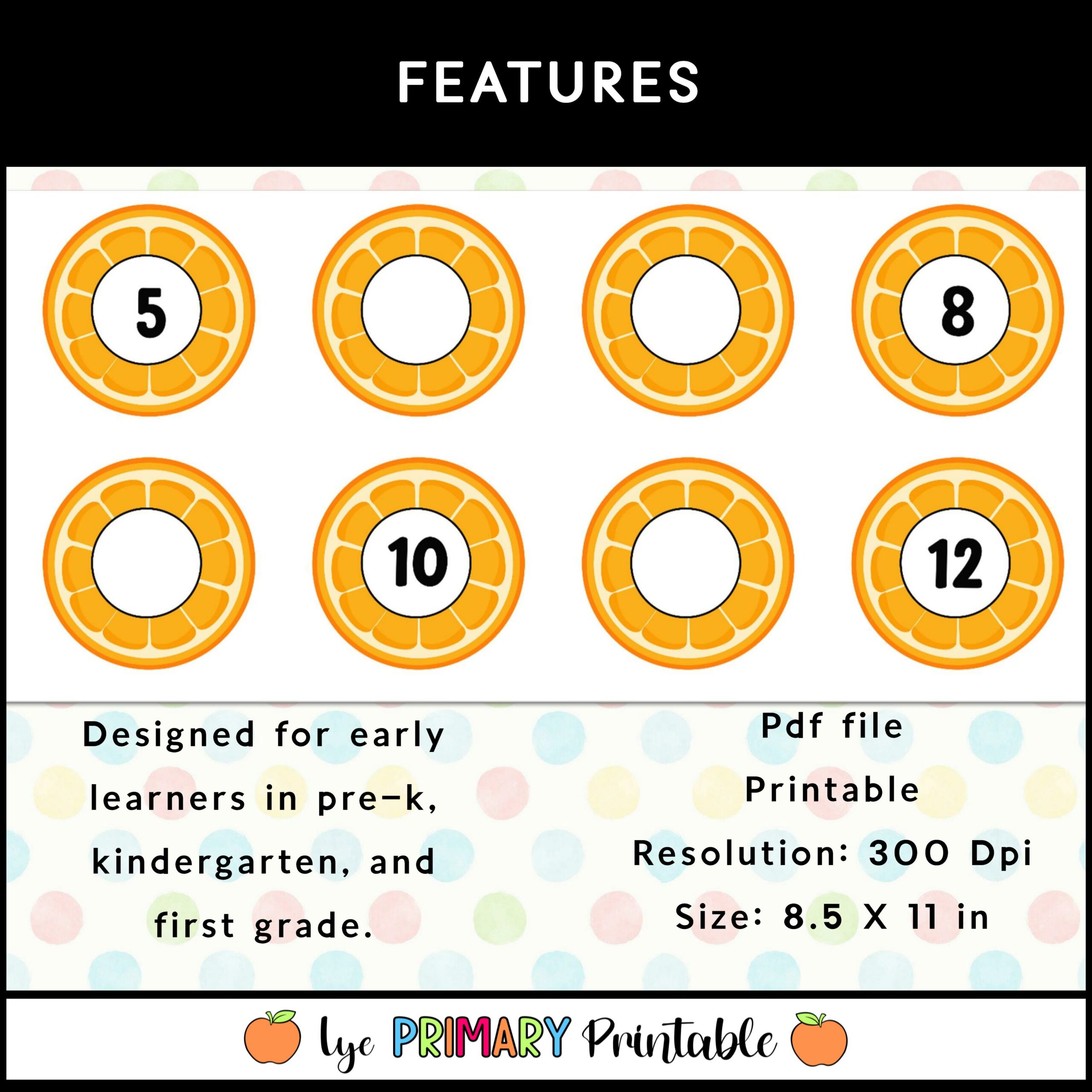 Summer missing numbers 1 to 20 orange themed worksheet made by teachers
