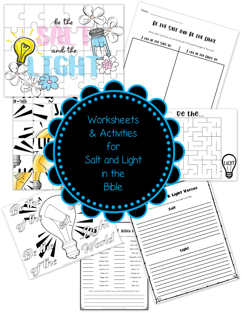 Be the Salt and the Light Worksheet & Activity Pack Made By Teachers