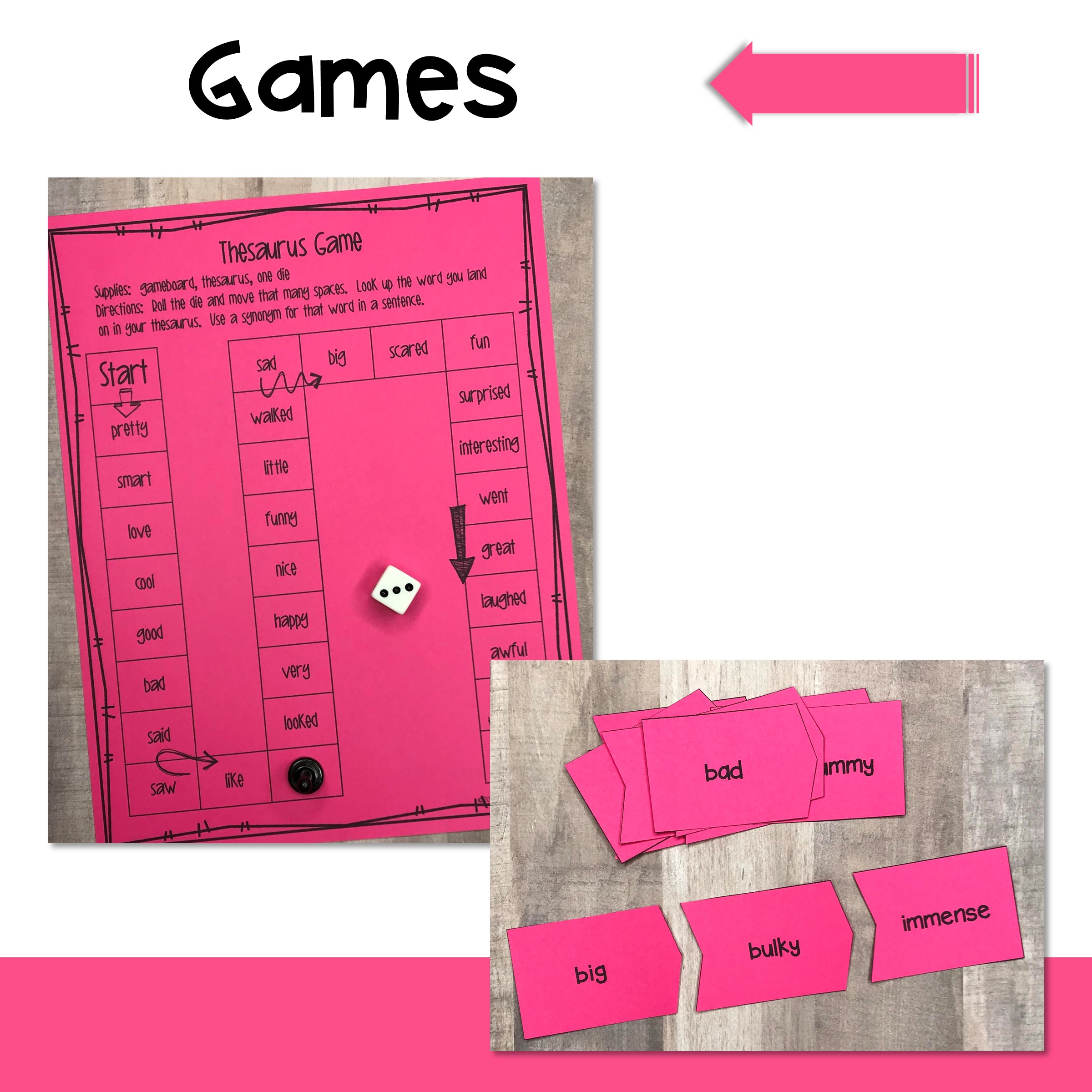 Student Thesaurus and Activities Made By Teachers