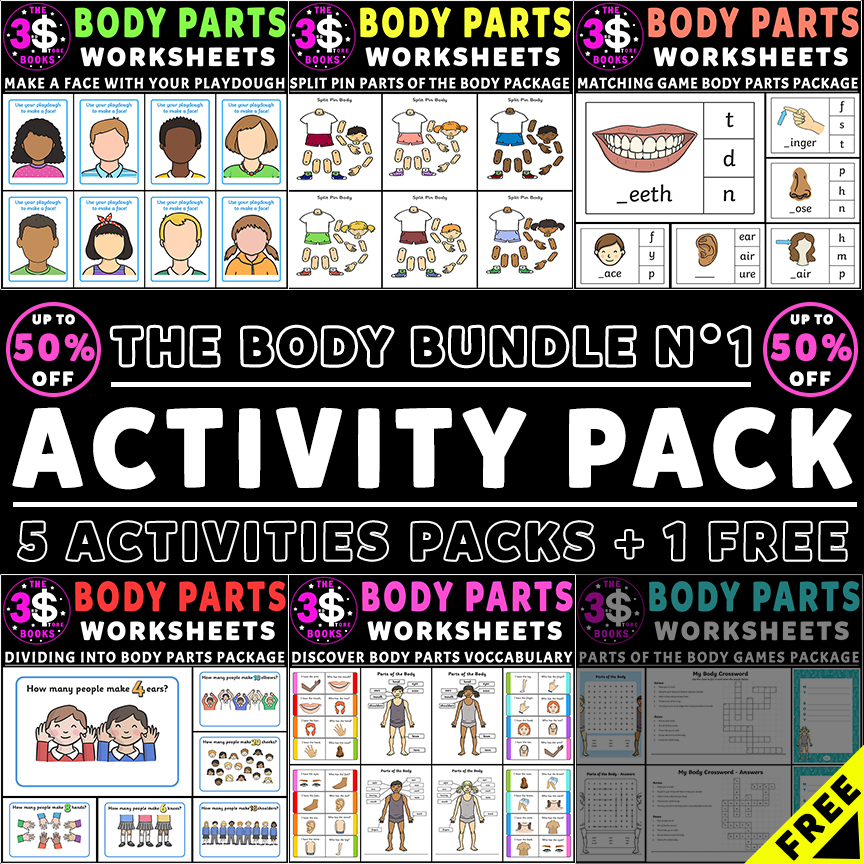 Body Parts Worksheets - 9 Pages - Made By Teachers