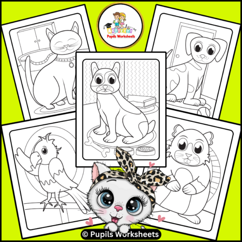 Pets Animals Coloring Pages Activity I Pets Coloring Sheets for Boys