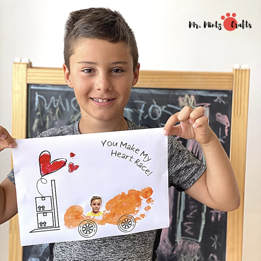 Father's Day Footprint Fingerprint Craft Father’s Day Card Made By