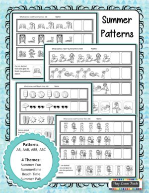 Summer Patterns File Folder Activities & Worksheets | Made By Teachers