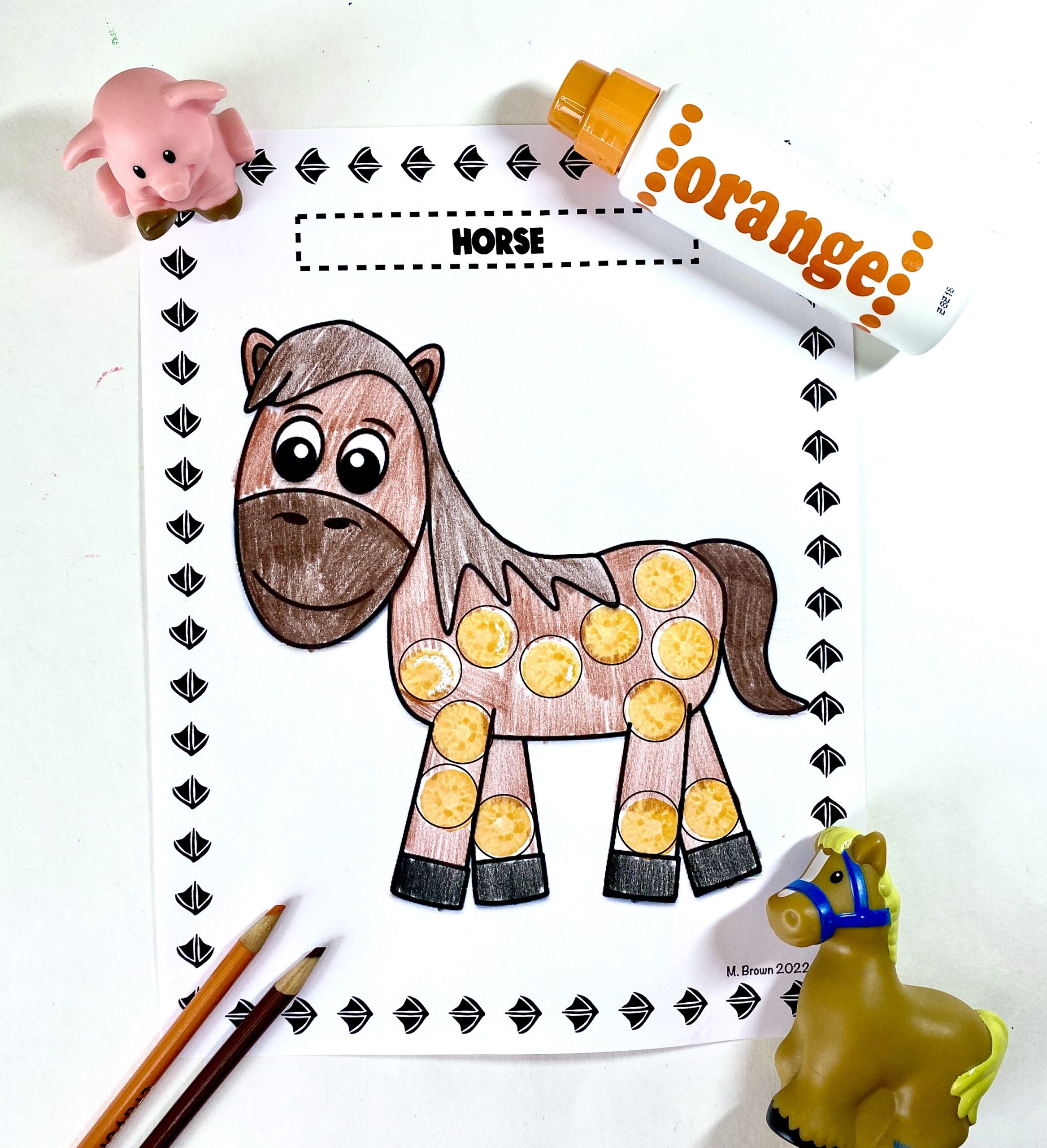 Farm Animal Do A Dot Art Packet | Made By Teachers