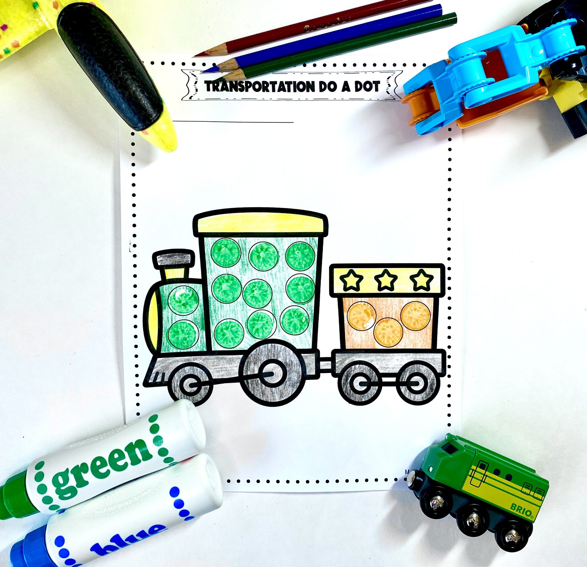 Transportation do a dot made by teachers