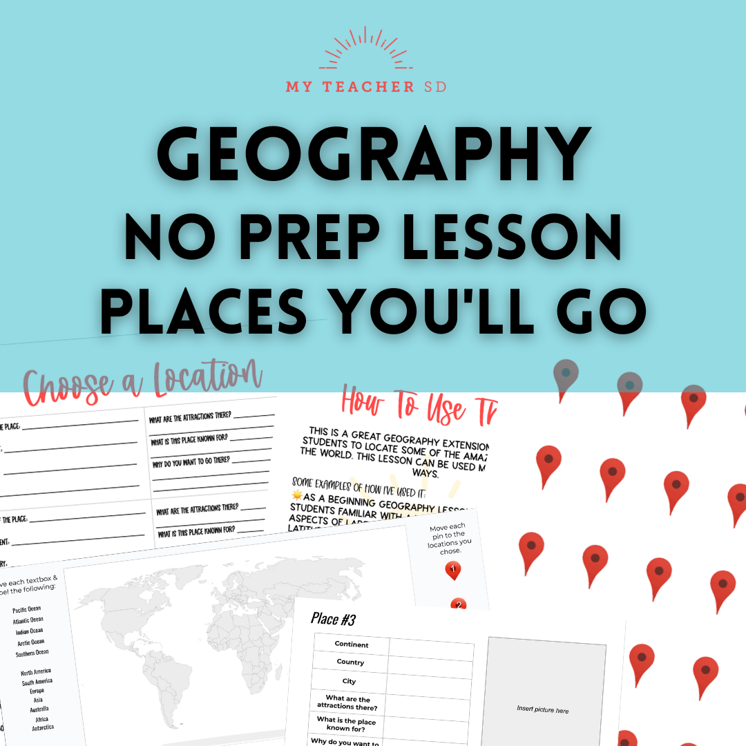 Geography Unit Opener- Places You'll Go