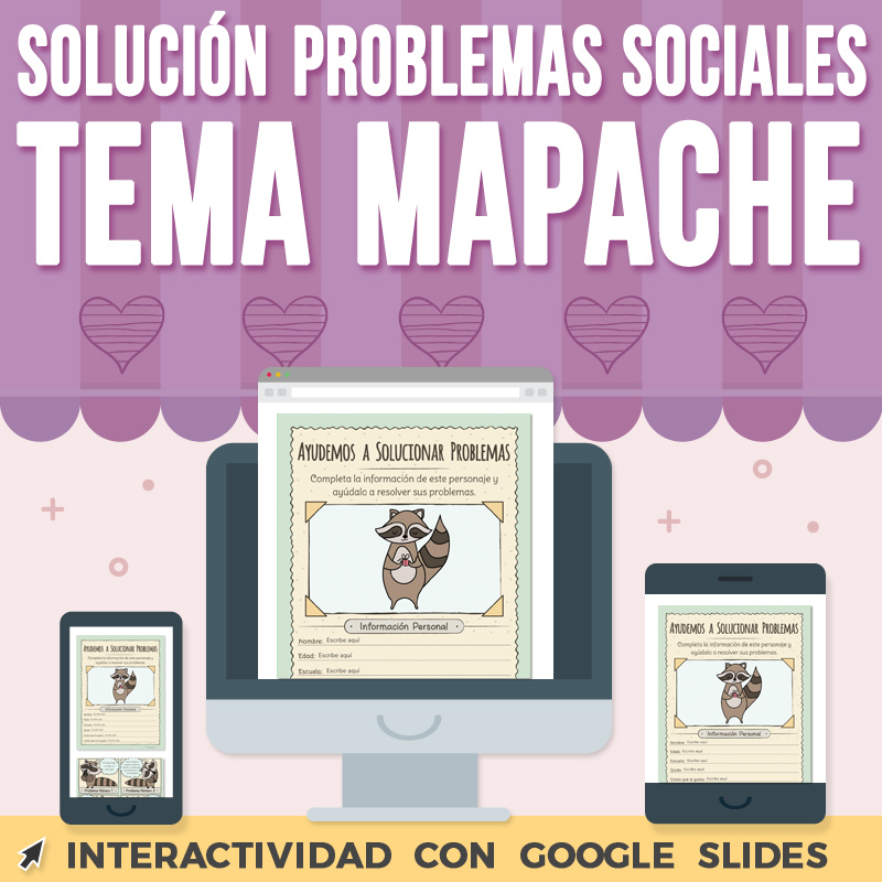 Solución de Problemas Sociales | Tema del Mapache Google Slides