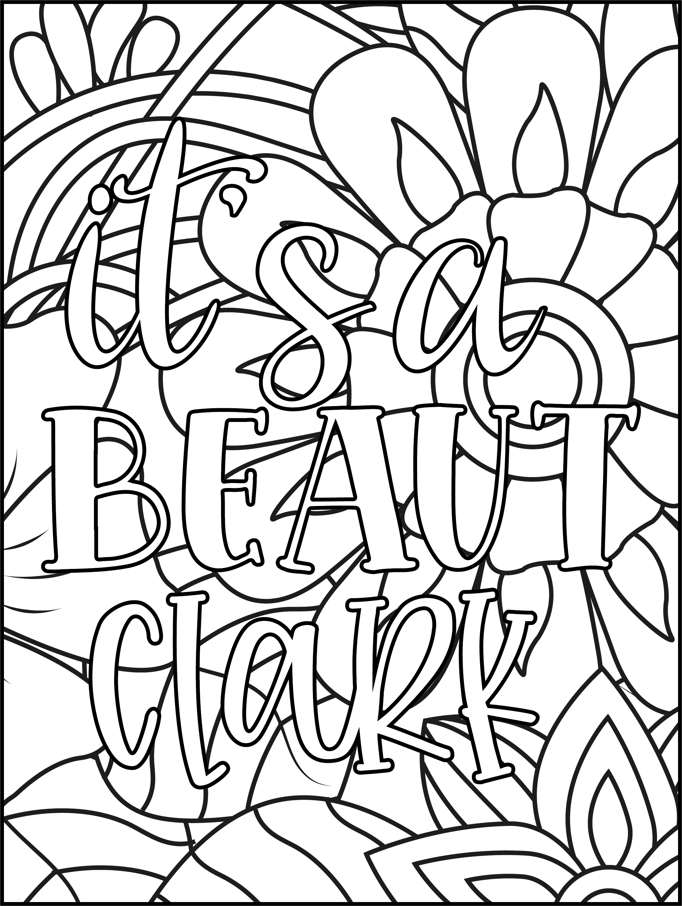 Get Festive with Inspiring Quotes Printable Holiday Coloring Pages