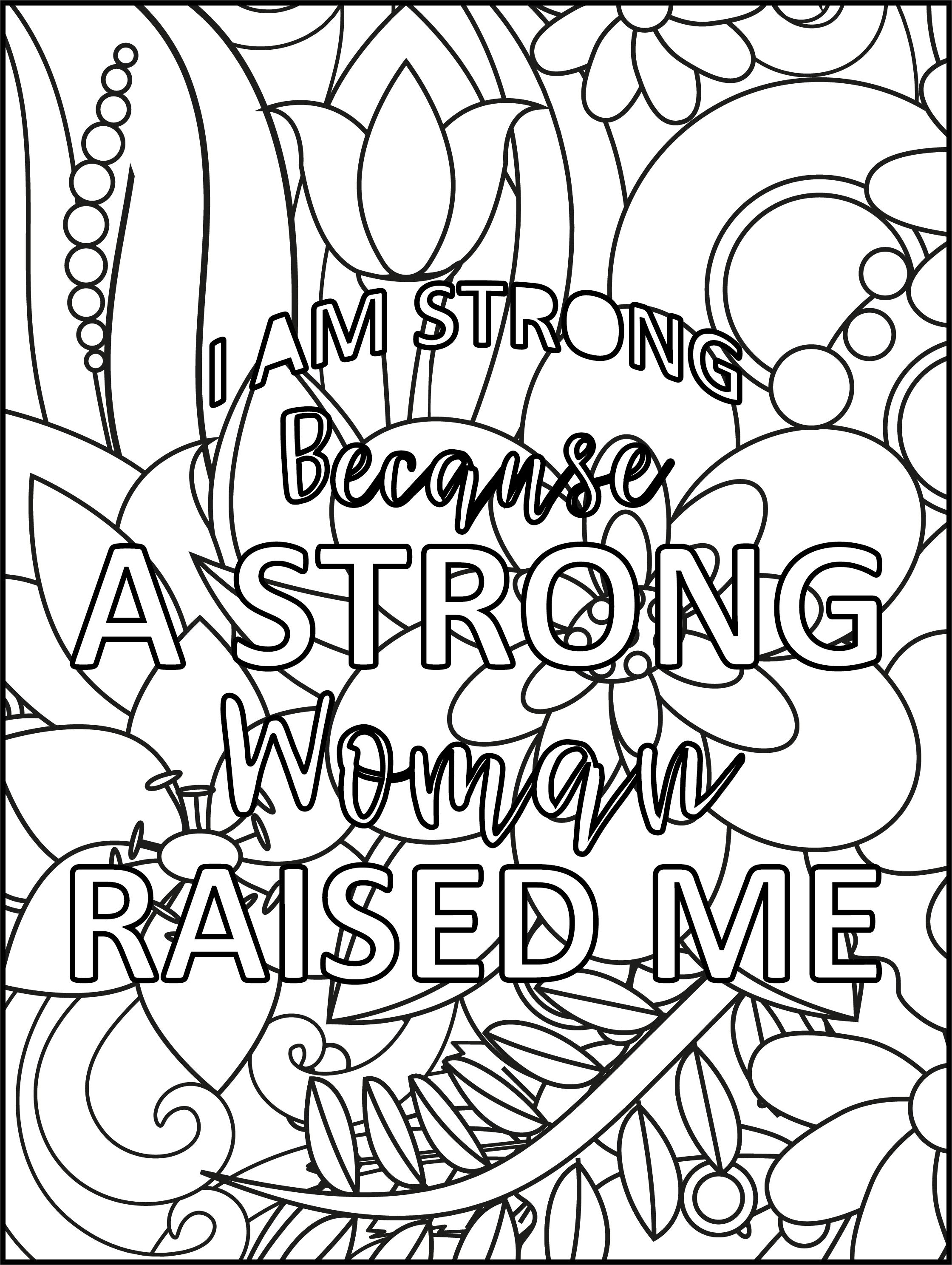 Empower Your Inner Warrior: A Coloring Book Celebrating Strong Women ...