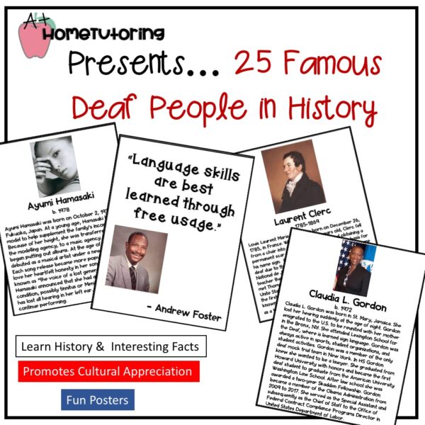 25 Famous Deaf People in History Made By Teachers