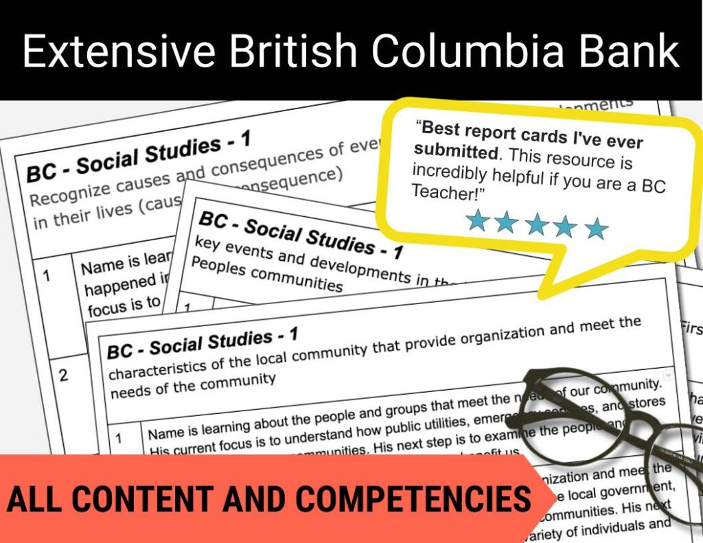 Social Studies Report Card Comments Grade 1 Made By Teachers