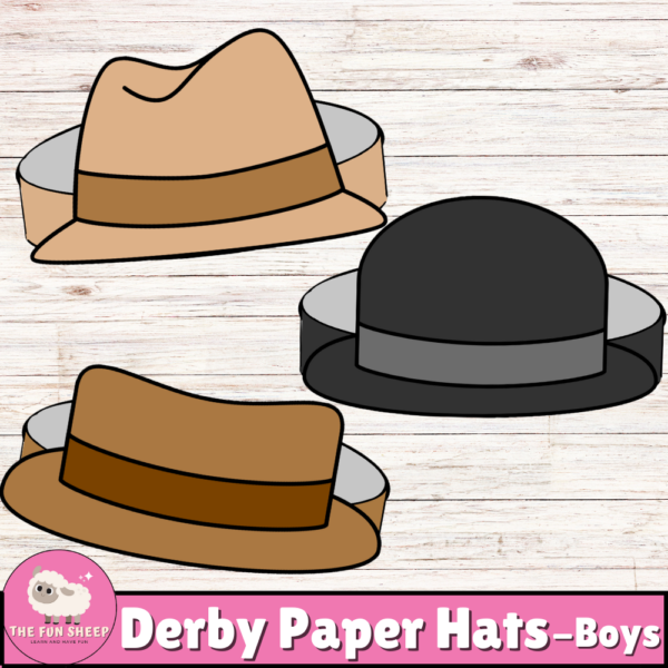 Derby Paper Hats for Boys Kentucky Derby hats Derby Day Activity Made By Teachers