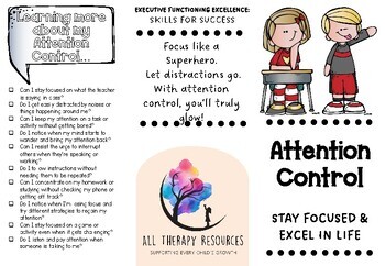 BROCHURE - Attention Control - Executive Functioning for ADHD | Made By ...