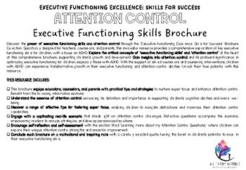 BROCHURE - Attention Control - Executive Functioning for ADHD | Made By ...