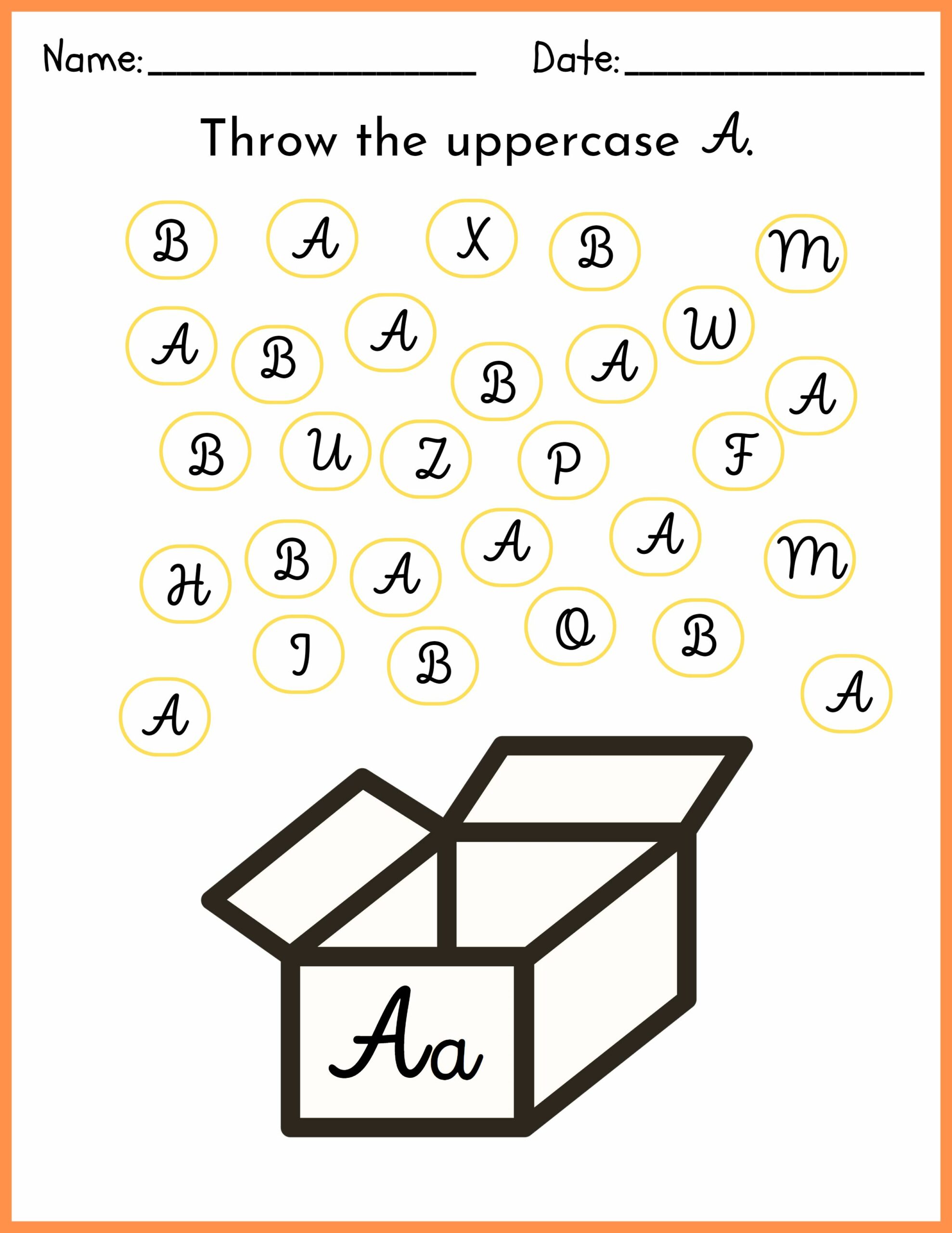 Alphabet Letter Worksheets Letter Recognition, Tracing Kindergarten