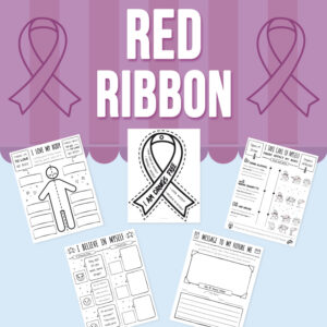 Red Ribbon Week Craft & Writing Activity: Reflect on Drug Awareness