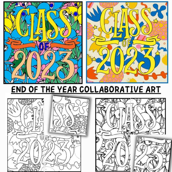 End of Year Activities | Collaborative Art Poster - Made By Teachers