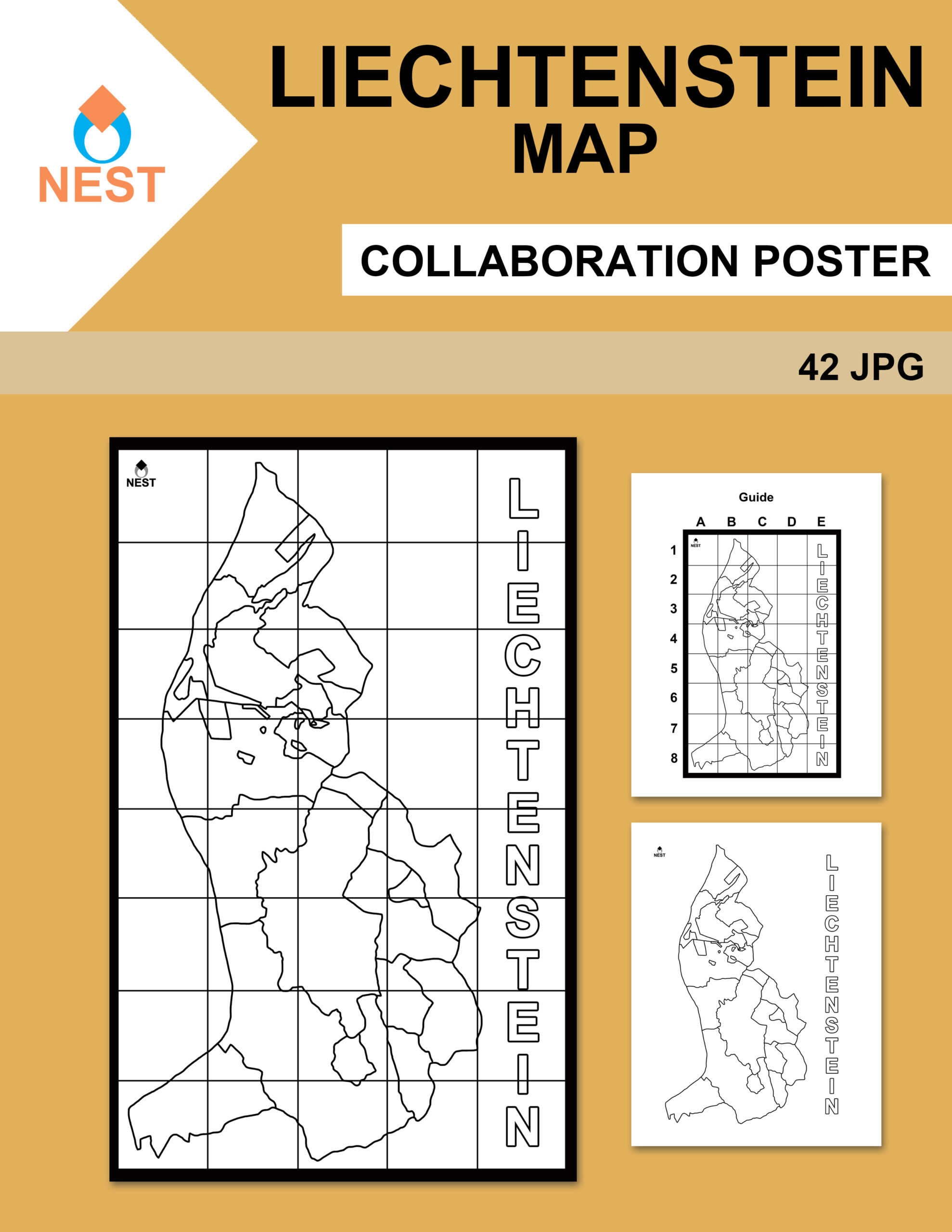 Liechtenstein Map Collaboration Poster