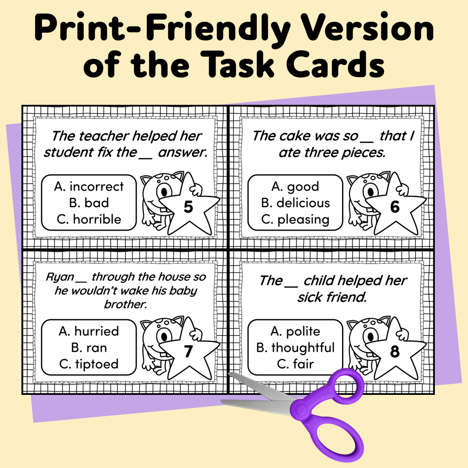 Shades of Meaning Worksheets, Presentations, and Games Bundle | Made By ...