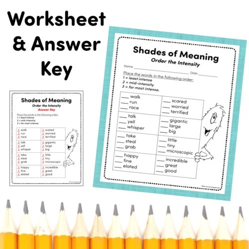 Shades of Meaning - Free Game Plus Print and Digital Worksheet - Made ...