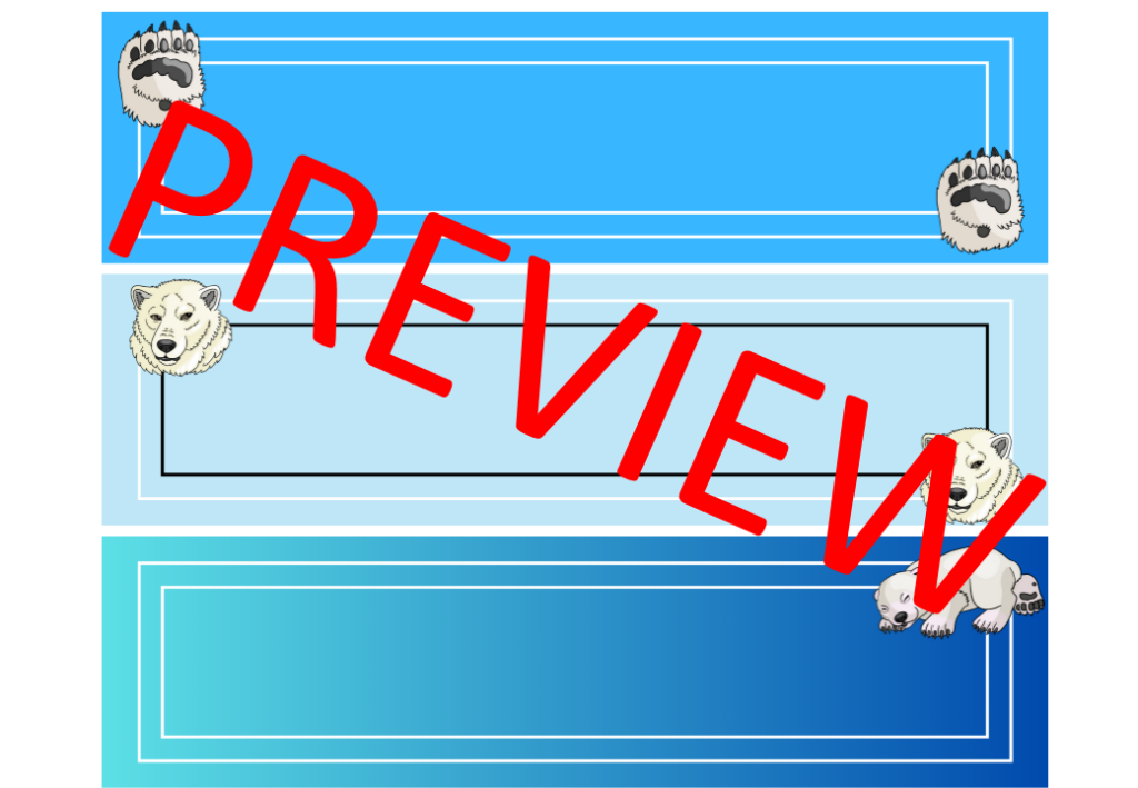 Polar Bear Theme Drawer Cart Labels Editable | Made By Teachers