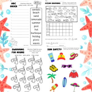 First Grade Combo Summer Worksheets | Made By Teachers