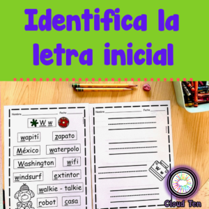 Identifica la letra inicial
