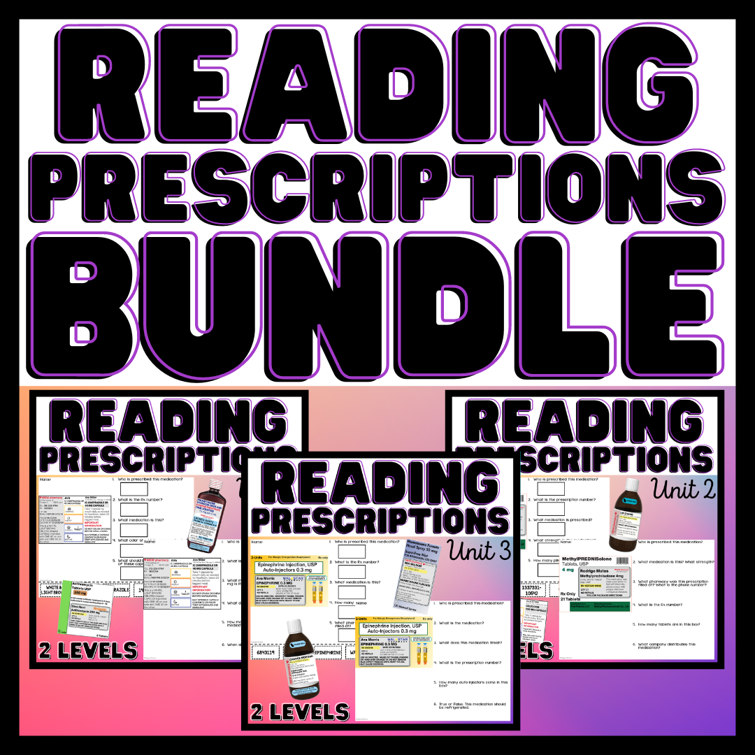 Reading Prescriptions BUNDLE - Functional Reading - Life Skills ...